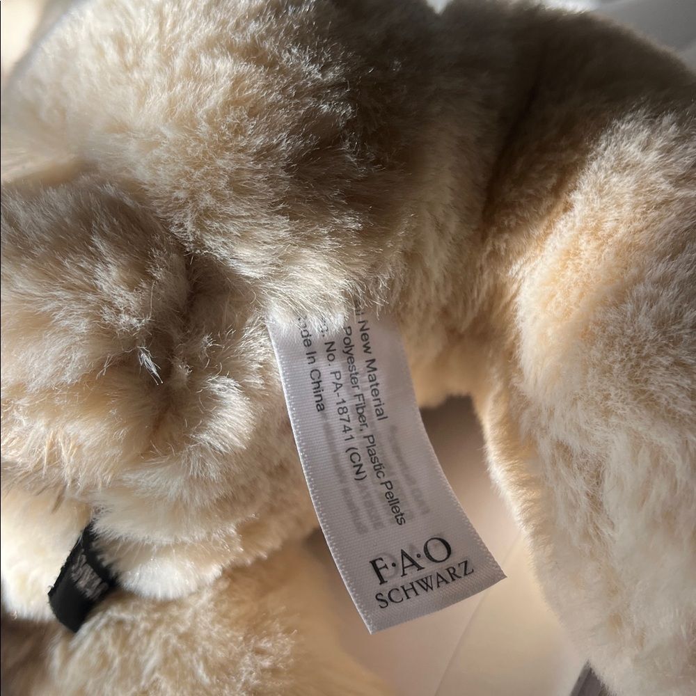 FAO Schwarz Plush Puppy Dog Stuffed Animal Soft Toy - Picture 5 of 5